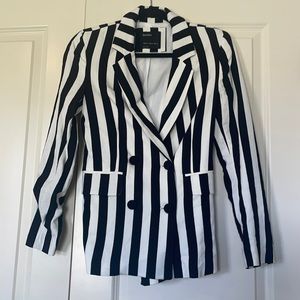 BERSHKA striped blazer